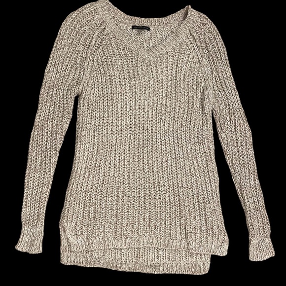American Eagle Outfitters Sweaters - American Eagle Outfitters Tan/Gold Knitted Sweater